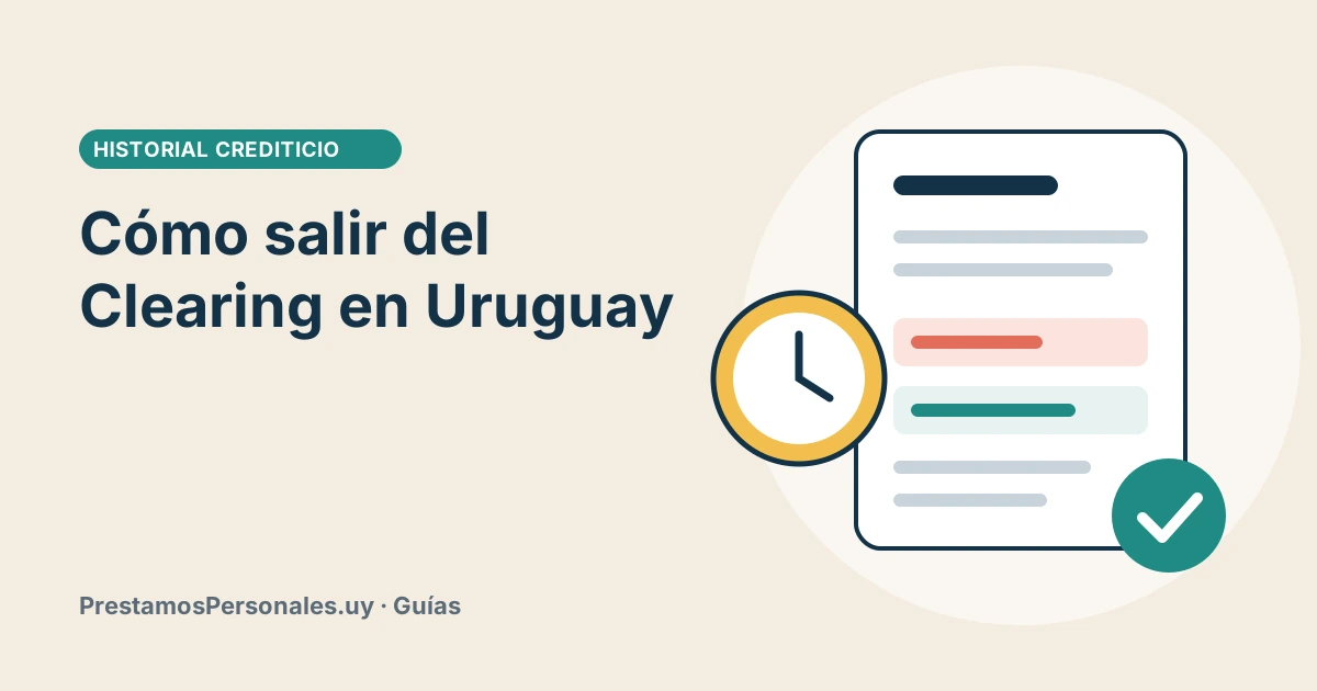 Informe crediticio con un reloj y una marca de verificación